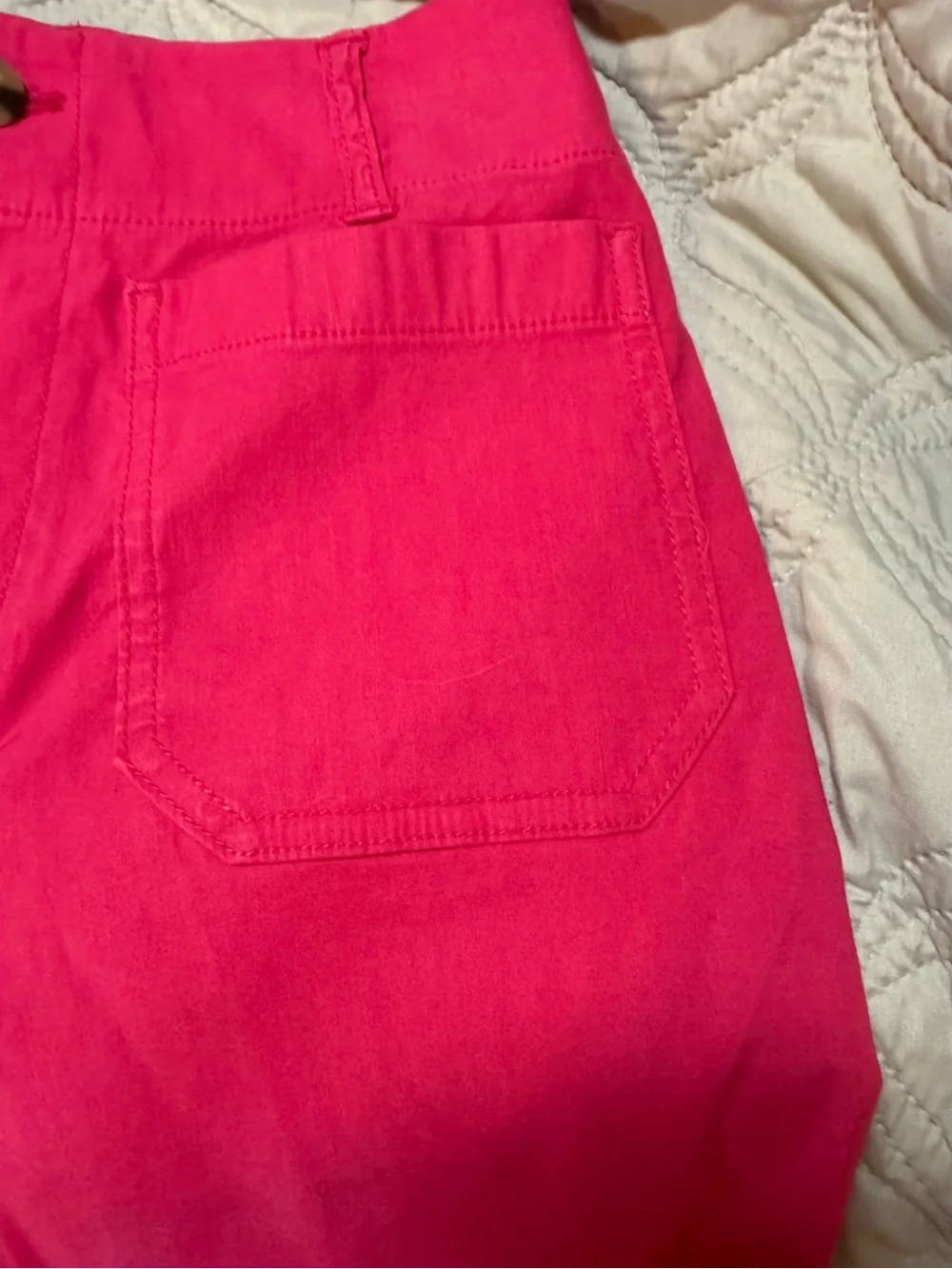 Maeve Anthropologie Colette Pink Wide Leg Ankle Pants Womens 25 - Picture 6 of 12